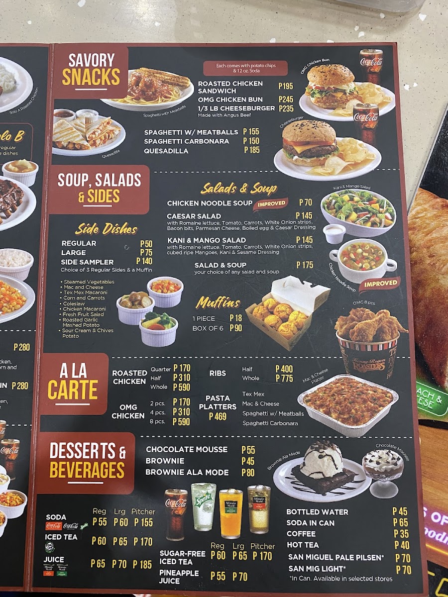 Menu Kenny Rogers Roasters - Roxas Blvd-3
