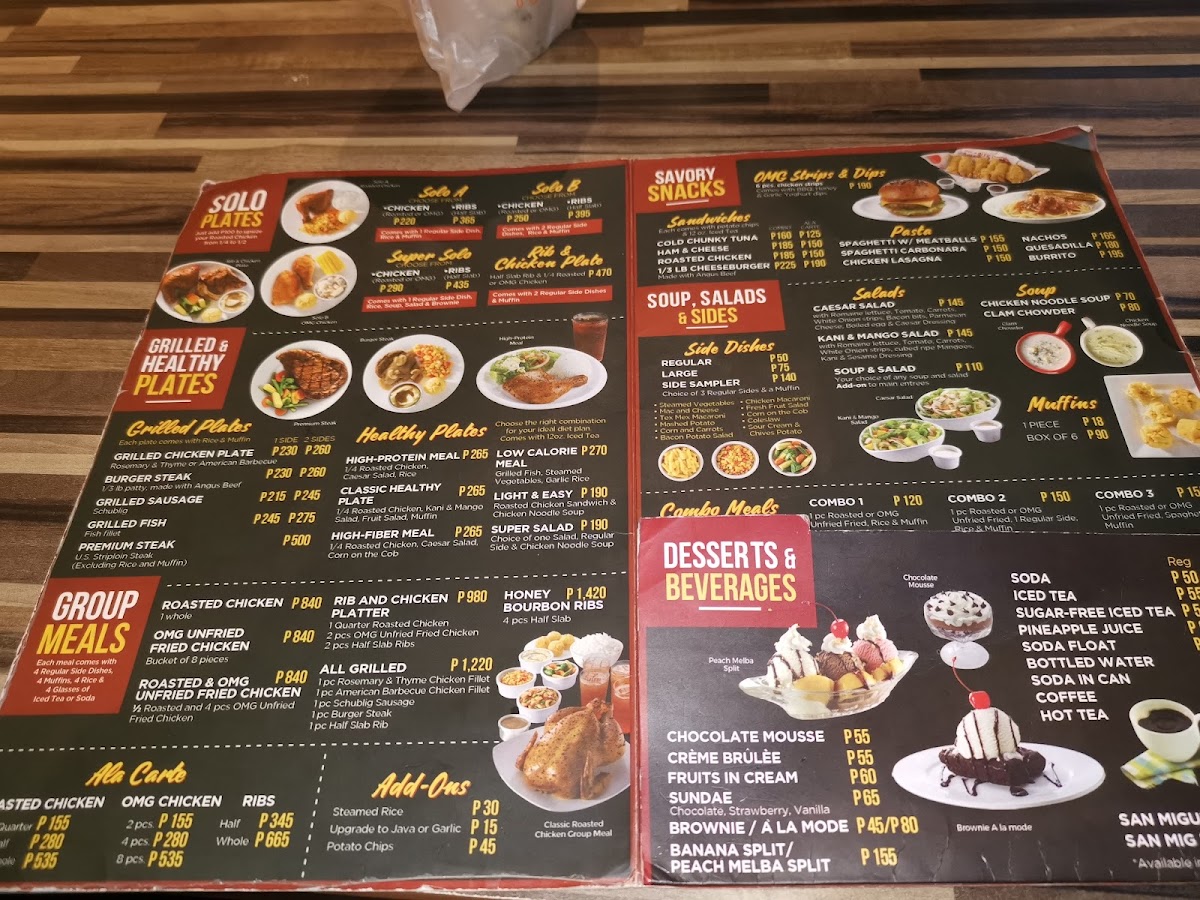 Menu Kenny Rogers Roasters - Roxas Blvd-5